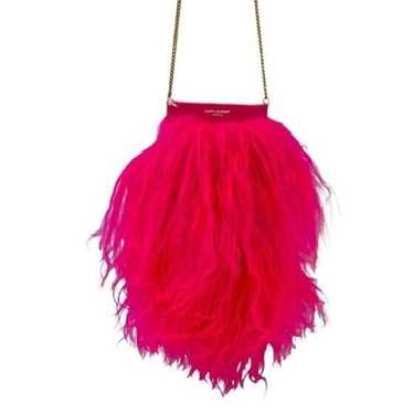 Saint Laurent Paris Saint Laurent Fur Fuchsia Pho… - image 1