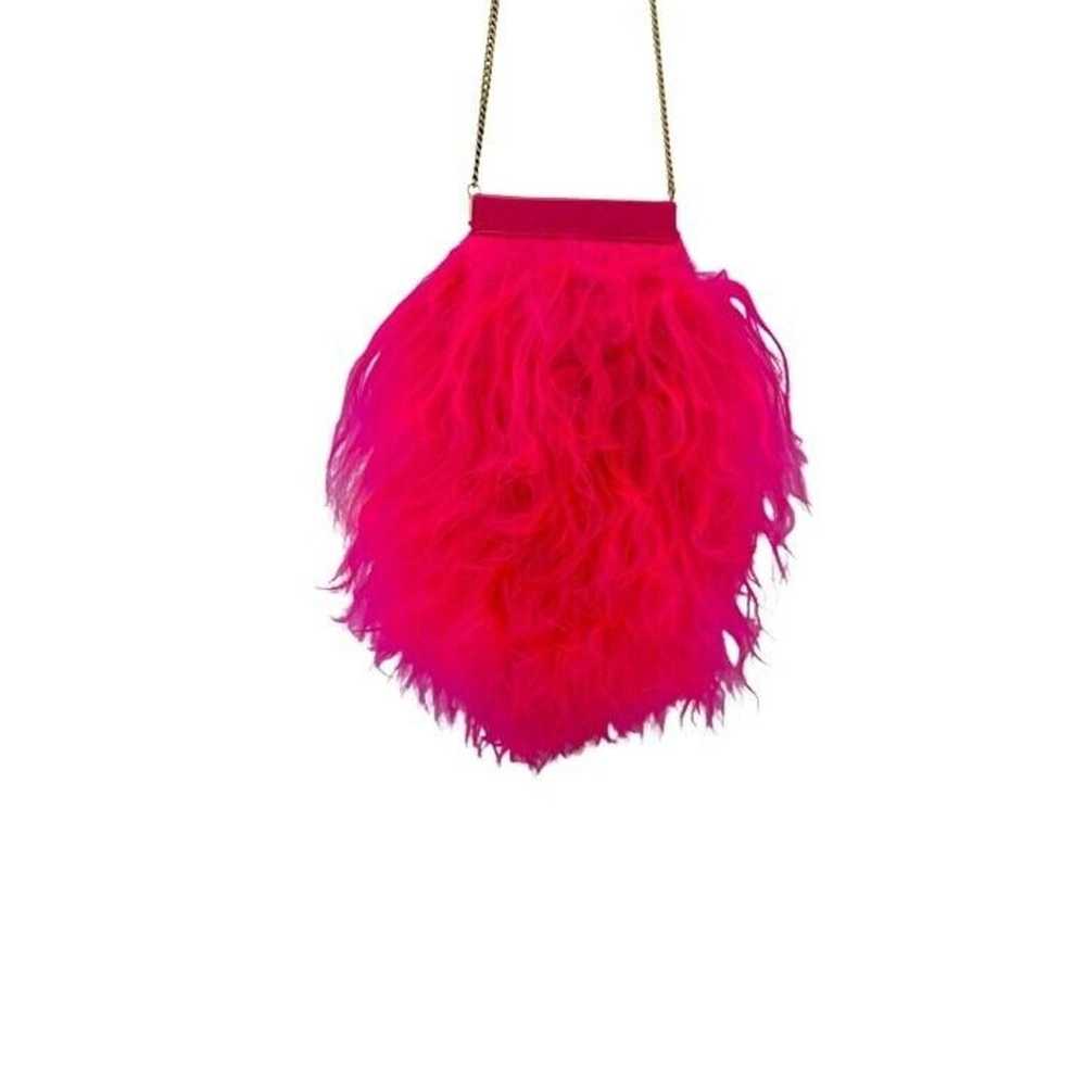 Saint Laurent Paris Saint Laurent Fur Fuchsia Pho… - image 2