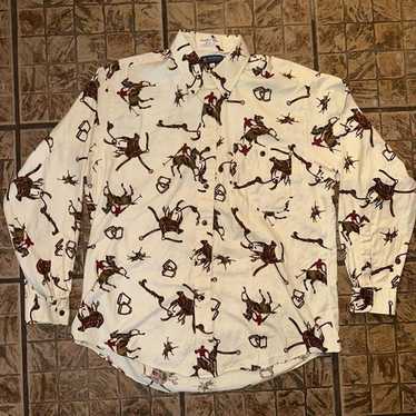 Austin Reed western button down large EUC vintage 