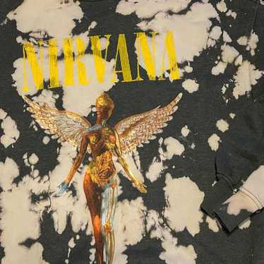 Nirvana Oversized Bleach Tie-Dye Sweatshirt - Vin… - image 1