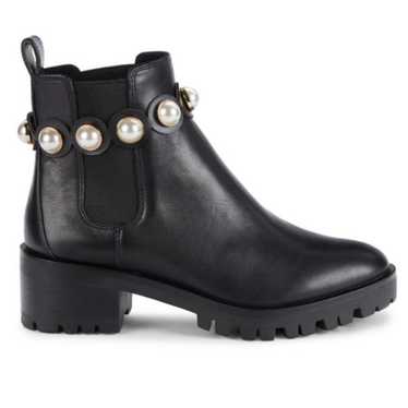 Karl Lagerfeld Portia Pearl Embellished Chelsea B… - image 1