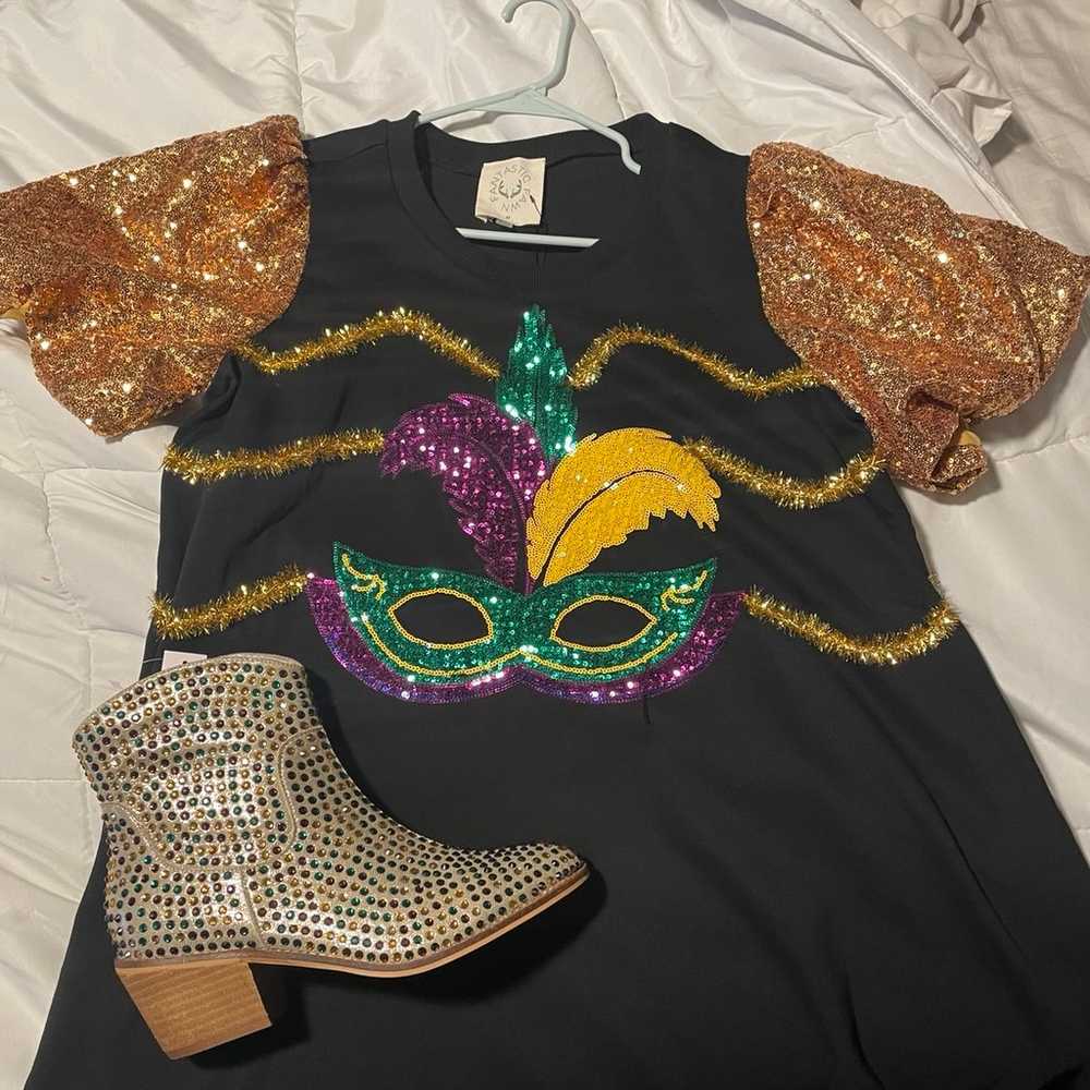 MARDI Gras Bling Booties - image 8