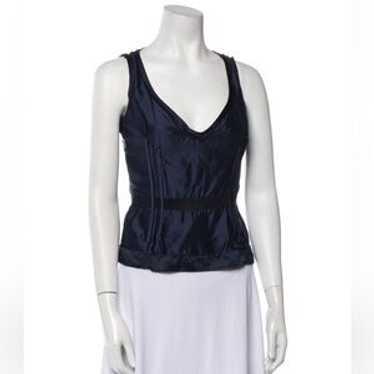 トップス PRADA silk tops Prada Silk-lace Cami Top in Natural | Lyst Canada