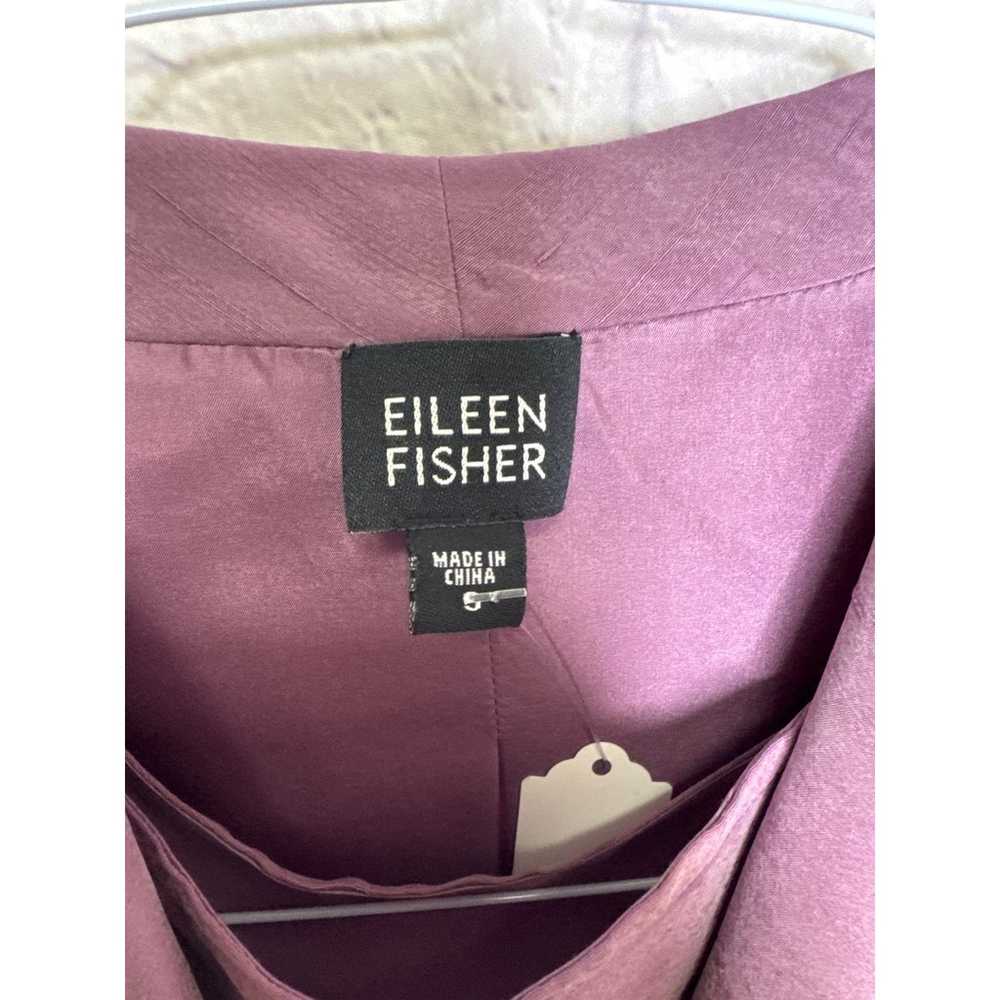 Eileen Fisher Vintage Lavender Silk Sleeveless Bl… - image 3