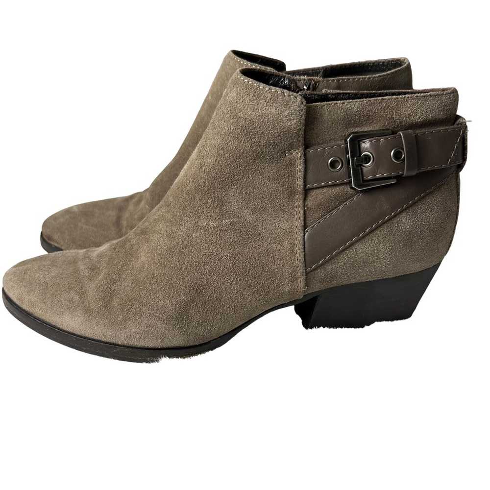 Aquatalia Tan Taupe Suede Leather Farin Bootie Sz… - image 5