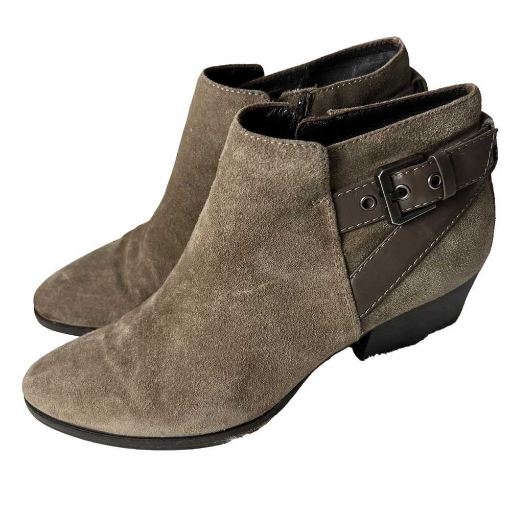 Aquatalia Tan Taupe Suede Leather Farin Bootie Sz… - image 7