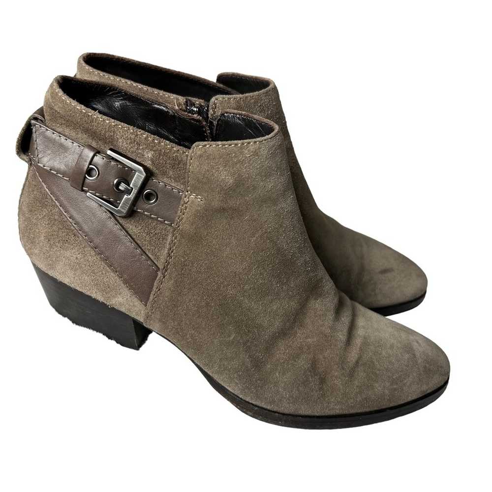 Aquatalia Tan Taupe Suede Leather Farin Bootie Sz… - image 9