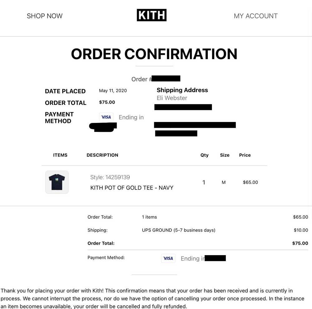 Kith Kith Pot of Gold Tee Navy - image 4