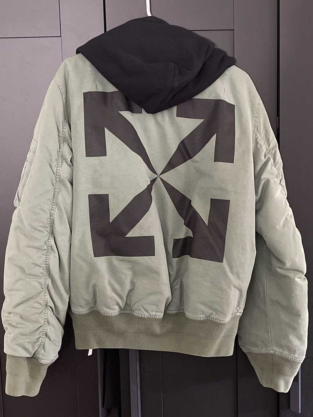 Off-White Off White Arrow Vintage Bomber Jacket - image 2