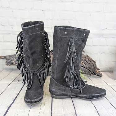 Minnetonka 1229 Suede Fringe Boots