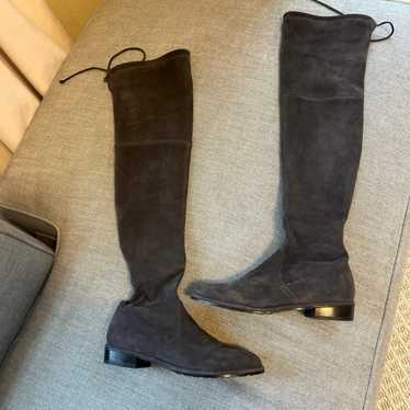 Stuart Weitzman flat tie Boots