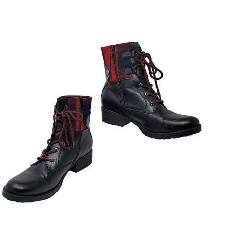 Baretraps O'Neil Lace-Up HIker Boots 10 Plaid Bla… - image 10