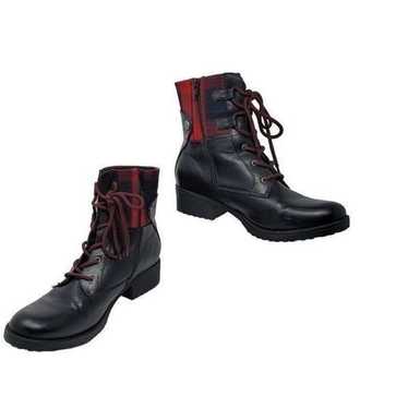 Baretraps O'Neil Lace-Up HIker Boots 10 Plaid Bla… - image 1