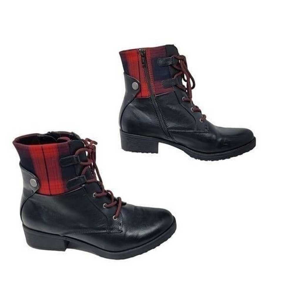 Baretraps O'Neil Lace-Up HIker Boots 10 Plaid Bla… - image 4