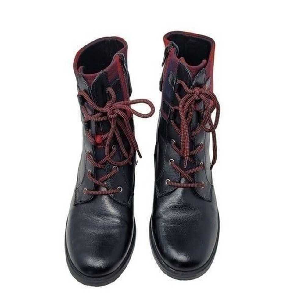 Baretraps O'Neil Lace-Up HIker Boots 10 Plaid Bla… - image 5