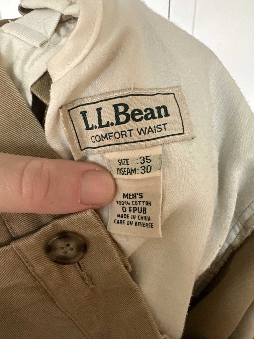 L.L. Bean L. L. Bean tan khaki chinos - image 3