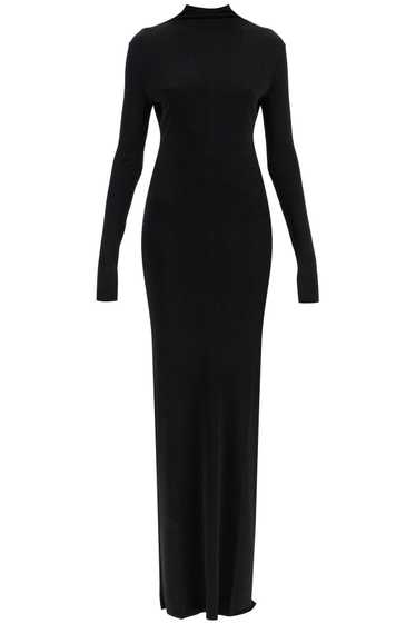 KHAITE KHAITE Maxi Dress With High Neck Slim Black