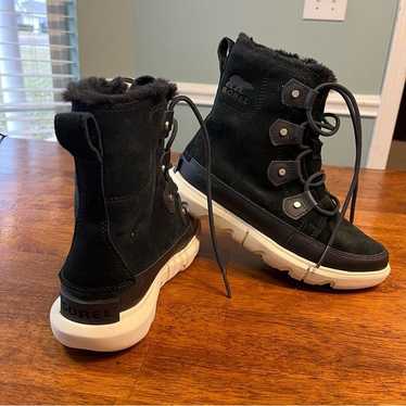 New Sorel Explorer Joan Black waterproof boots siz