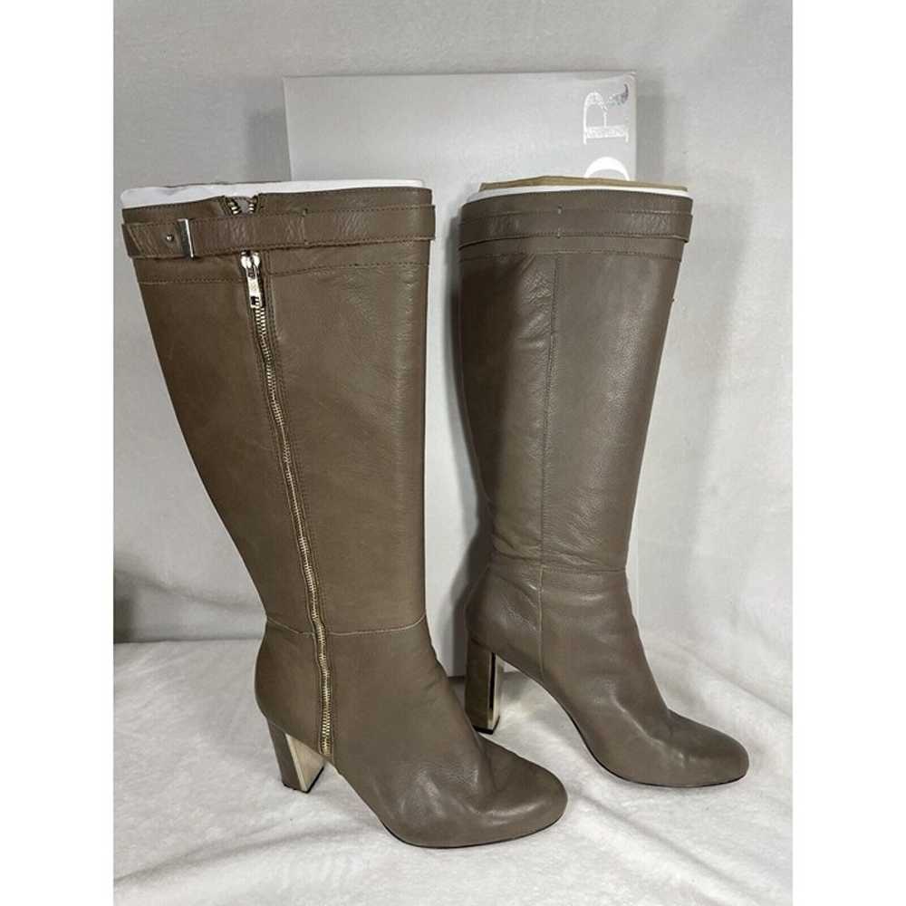 Ann Taylor COBY ZIP UP BOOT EXT CALF Taupe Latte … - image 11