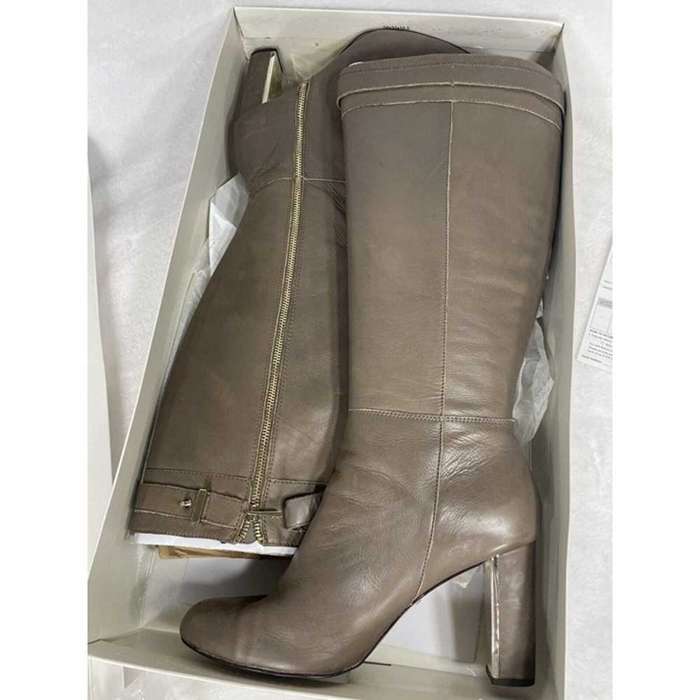 Ann Taylor COBY ZIP UP BOOT EXT CALF Taupe Latte … - image 2