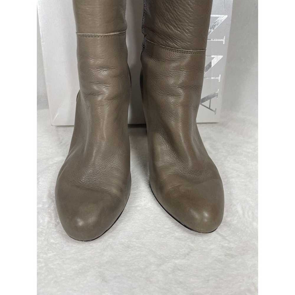 Ann Taylor COBY ZIP UP BOOT EXT CALF Taupe Latte … - image 7