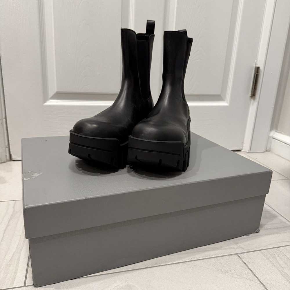 Balenciaga BALENCIAGA Bulldozer Men's Black Leath… - image 3