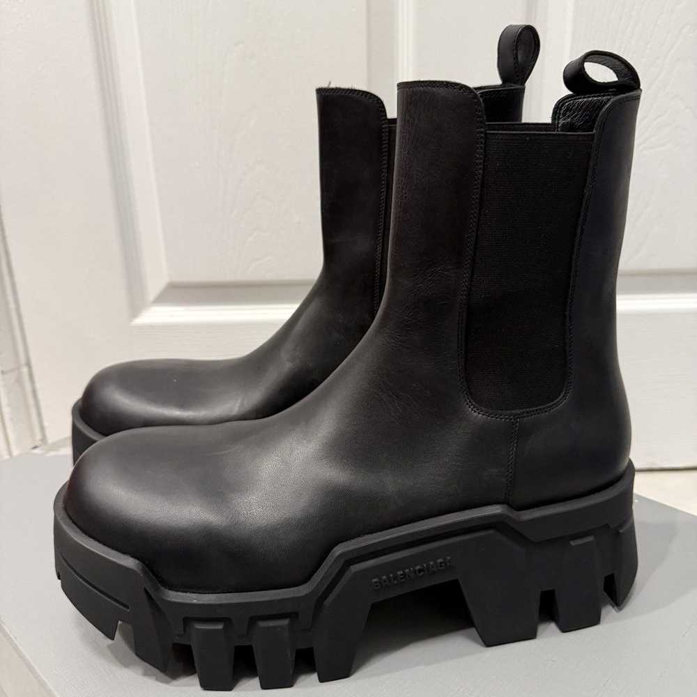 Balenciaga BALENCIAGA Bulldozer Men's Black Leath… - image 6