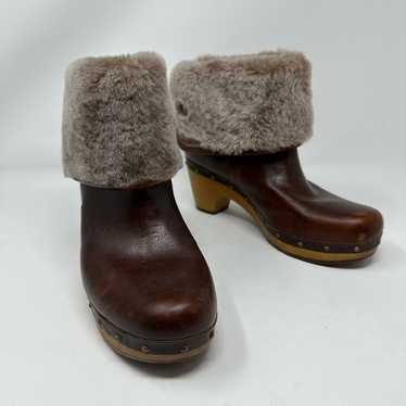 UGG Australia Lynnea II Leather Clog Boots - image 1