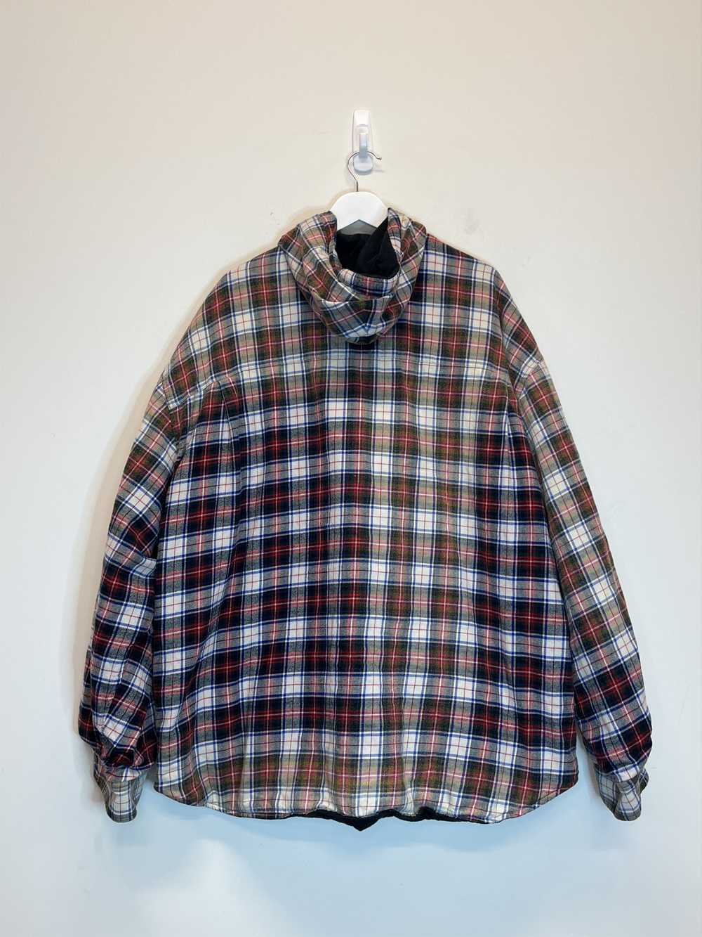 Balenciaga Oversized Padded Flannel Hoodie - image 2