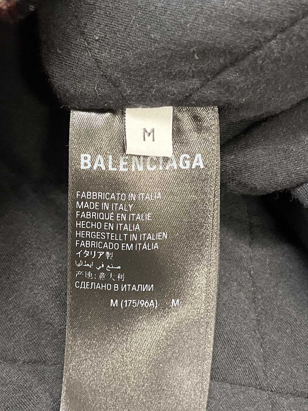 Balenciaga Oversized Padded Flannel Hoodie - image 5