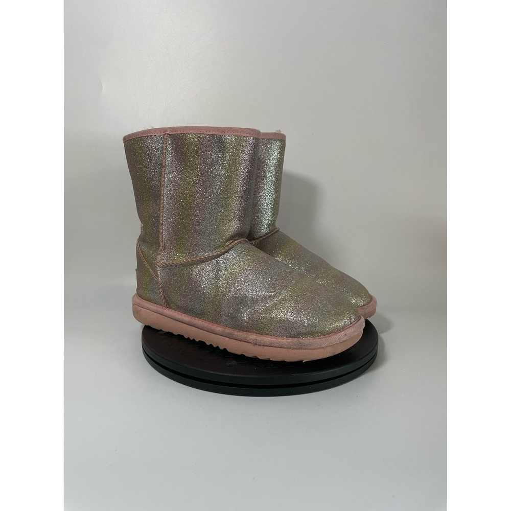 Ugg UGG Classic II Short Glitter Boots Girls Size… - image 3