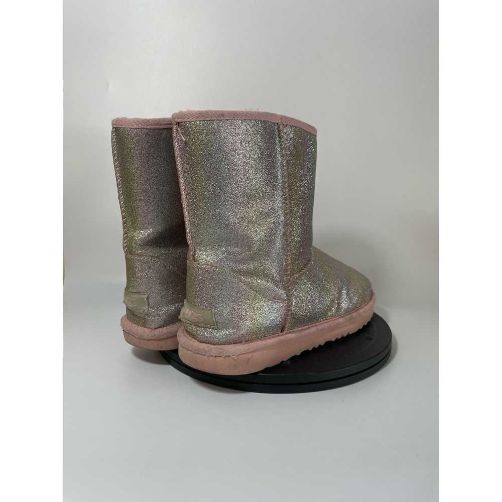 Ugg UGG Classic II Short Glitter Boots Girls Size… - image 4