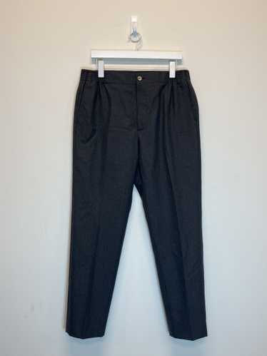 Gucci Logo Patch Wool Tailored Trousers