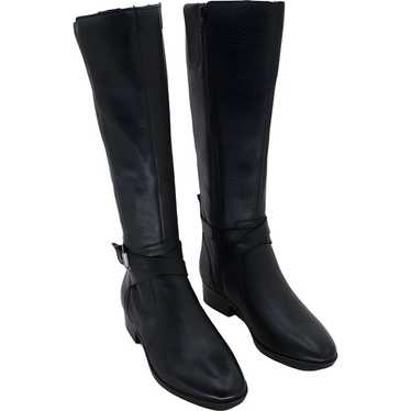 Naturalizer Women's Black Leather Rena Riding Boot