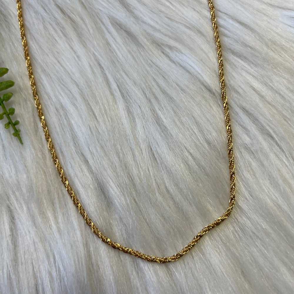 Vintage Napier gold tone necklace - image 2