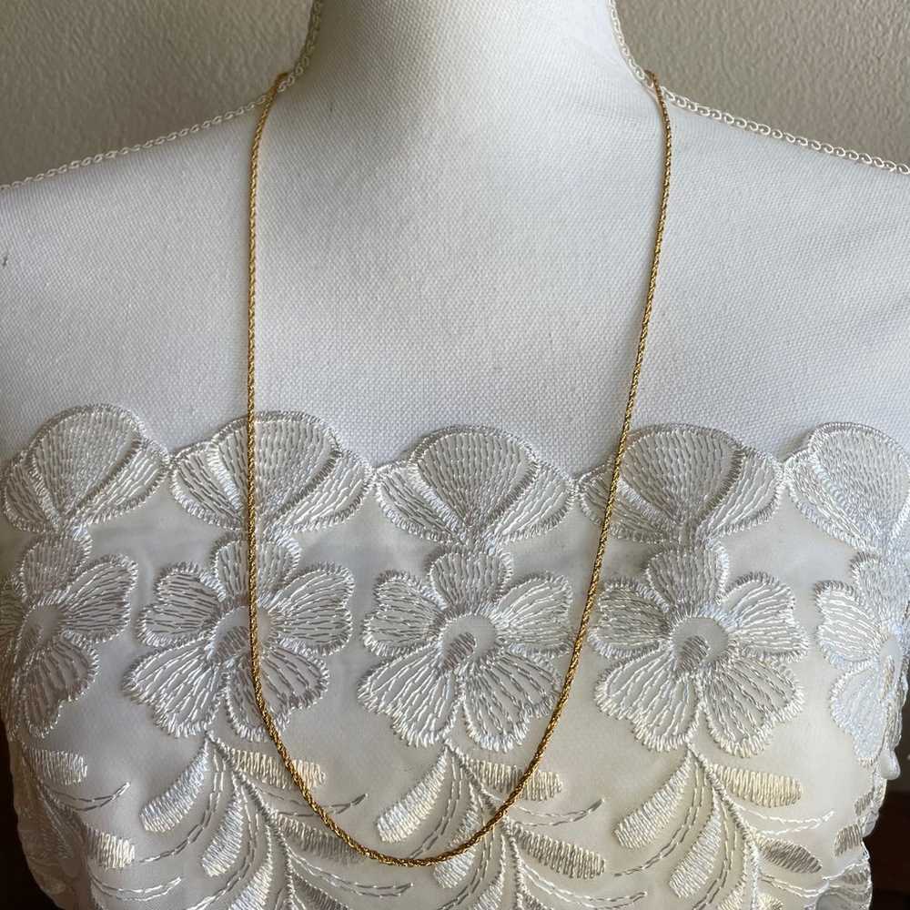 Vintage Napier gold tone necklace - image 8