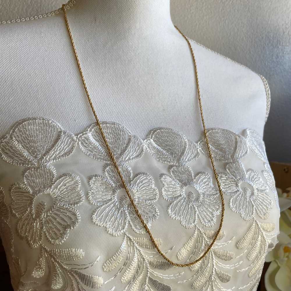 Vintage Napier gold tone necklace - image 9