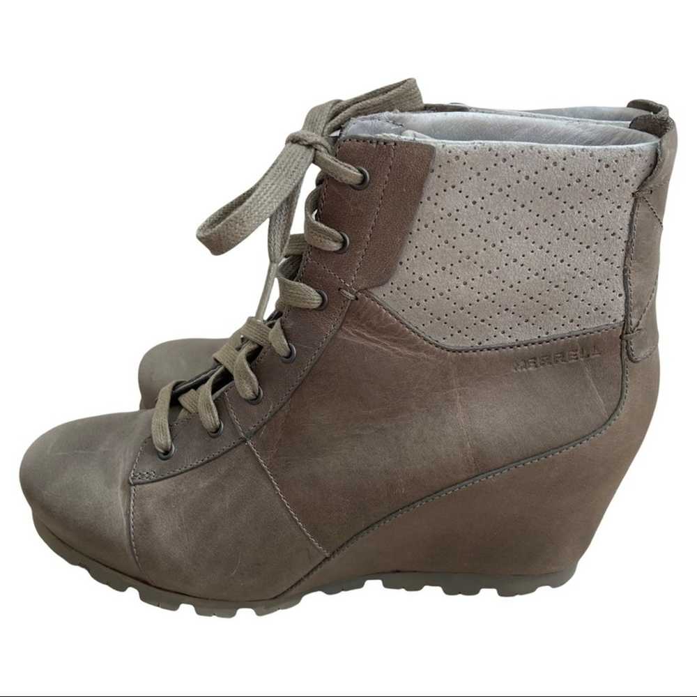 Merrell Wedgetarian Lexi Wedge Boot In Aluminum - image 11