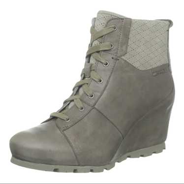 Merrell Wedgetarian Lexi Wedge Boot In Aluminum - image 1