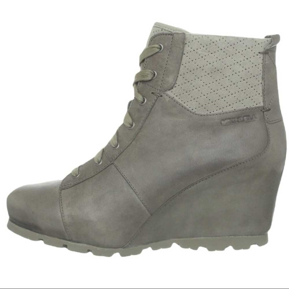 Merrell Wedgetarian Lexi Wedge Boot In Aluminum - image 7