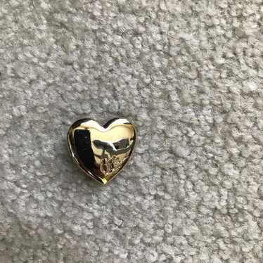 Vintage The Variety Club heart pin with handprint