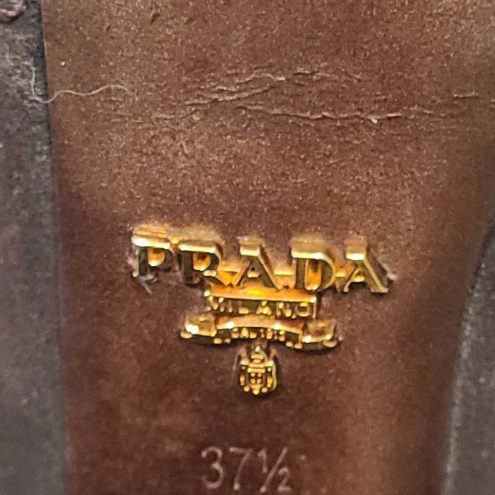 Prada Brown suede boots - image 3