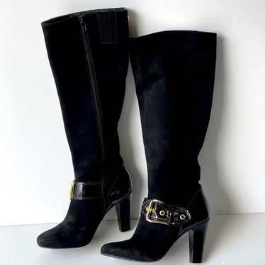 ANTONIO MELANI Suede Heel Knee High Boot