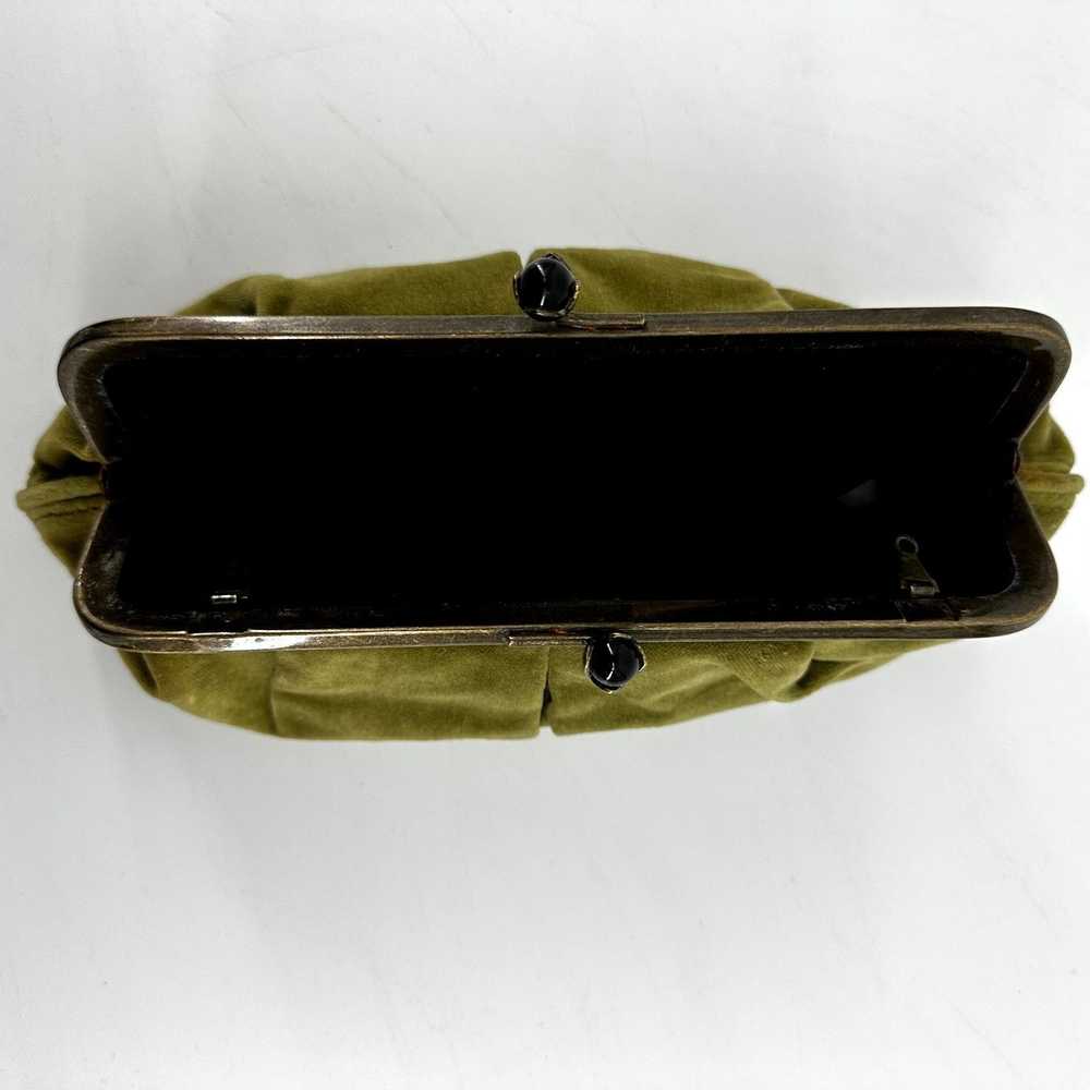 J.Crew Vintage J.Crew Velvet Clutch Kiss Lock Wal… - image 2