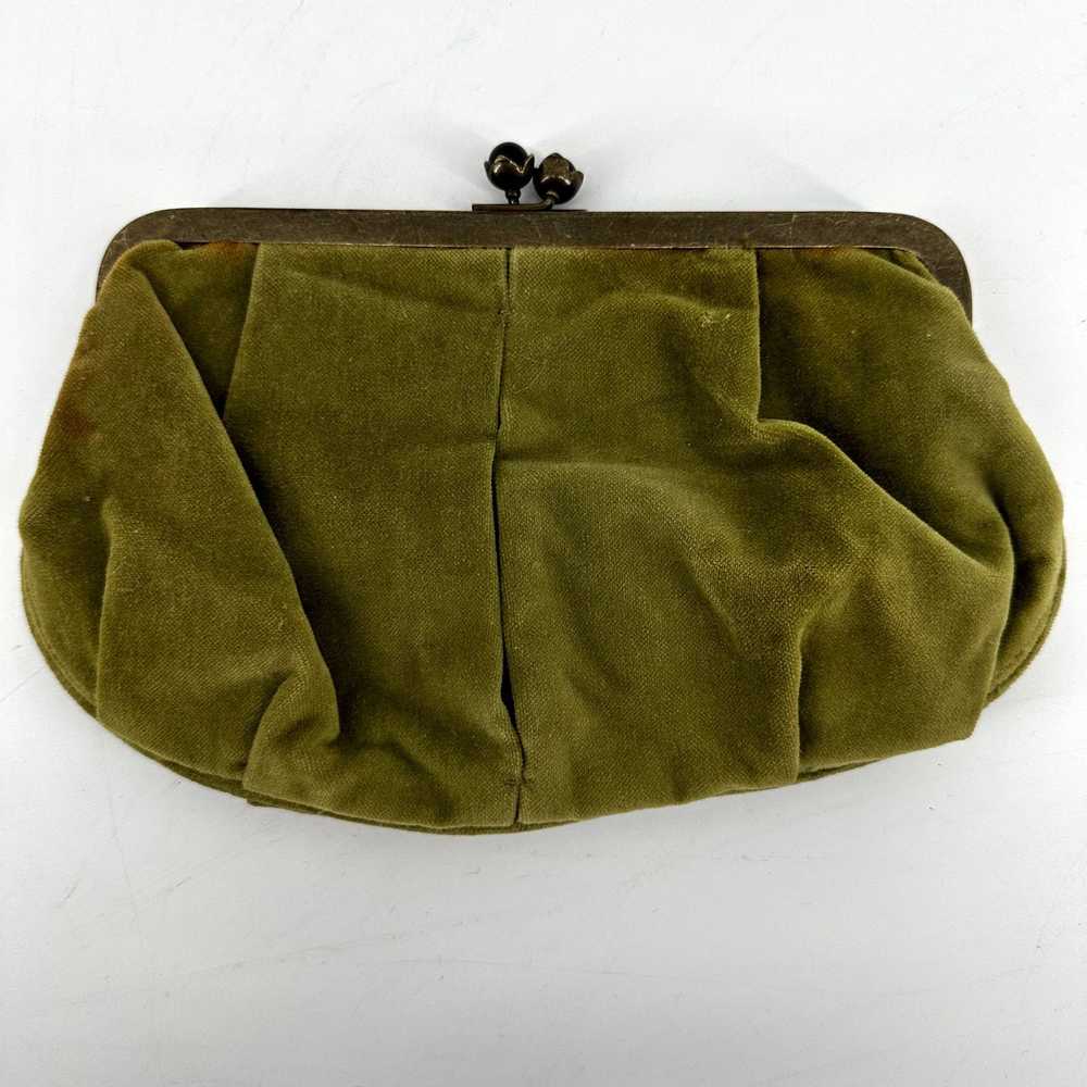 J.Crew Vintage J.Crew Velvet Clutch Kiss Lock Wal… - image 6