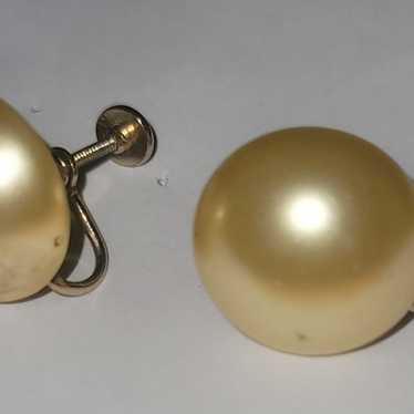 60s screw back earrings