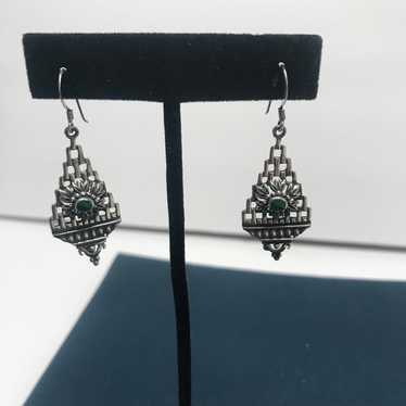 earrings Sterling Silver 925 woven design with a … - image 1