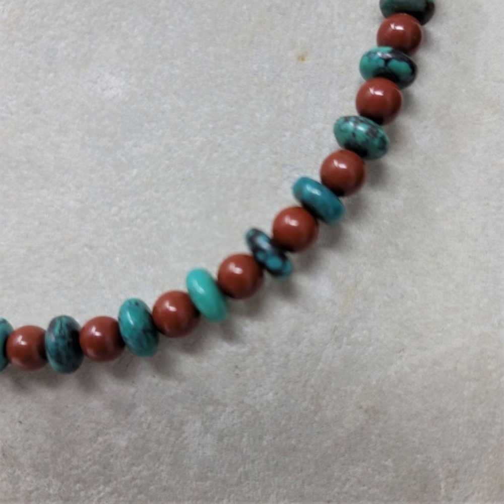 Awesome Turquoise & Jasper Beaded Neck - image 5