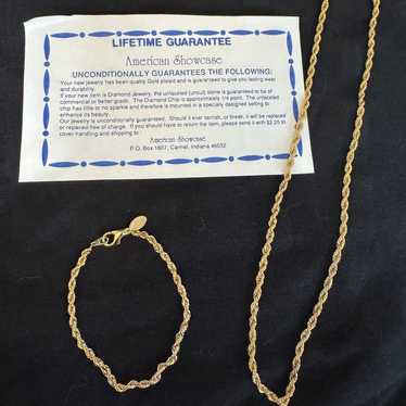 Vintage American Showcase necklace & Bracelet set