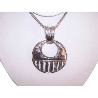 Silpada Sterling Silver Pendant - Unusual Circular